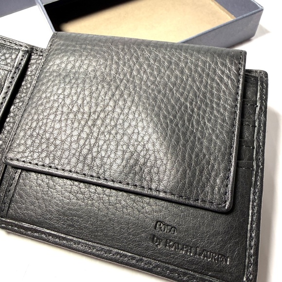 Polo by Ralph Lauren Black Leather Card Holder - Picture 4 of 10